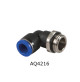 Male 90 Degrees Elbow Connector - Ø. 12 mm - AQ4215X - CanSB